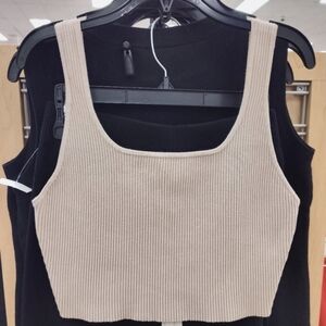 House Of Harlow 1960 Ribbed Knit Crop Tank Top